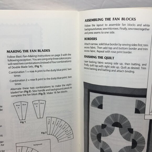 Fan Quilts Easy New Technique No. 4124 9 Patterns Marion Maerke Carol Schiappino - Picture 8 of 10